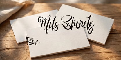 Mils Shorety Font Poster 9