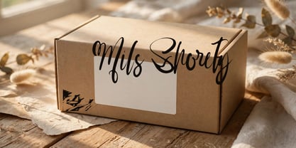 Mils Shorety Font Poster 7