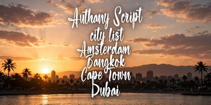 Authany Script Font Poster 13