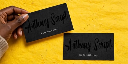 Authany Script Font Poster 11
