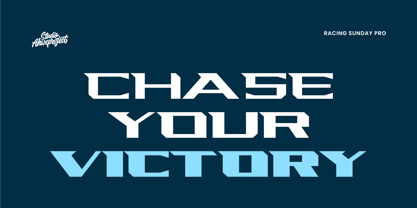 Racing Sunday Pro Font Poster 7