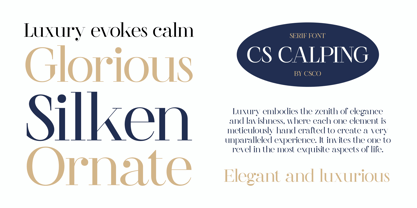 CS Calping Font Poster 2