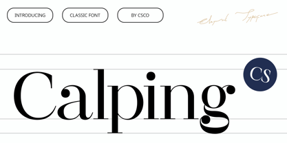CS Calping Font Poster 1