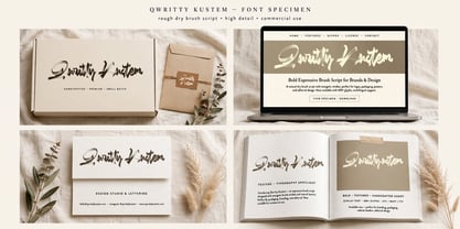 Quritty Kustem Font Poster 1