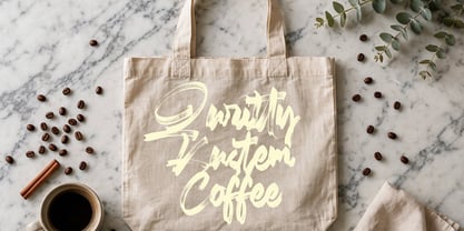 Quritty Kustem Font Poster 4