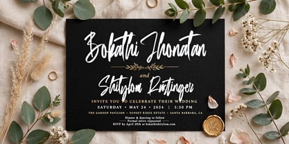 Bokathi Jhonathan Font Poster 6