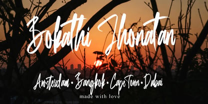 Bokathi Jhonathan Font Poster 8