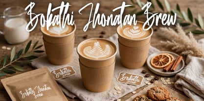 Bokathi Jhonathan Font Poster 14
