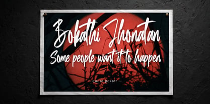 Bokathi Jhonathan Font Poster 1