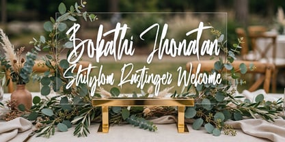 Bokathi Jhonathan Font Poster 3