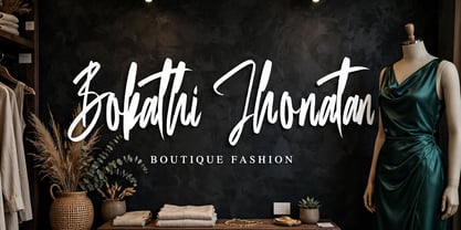 Bokathi Jhonathan Font Poster 5