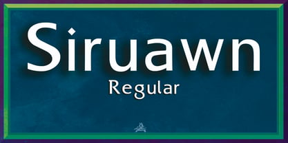 Siruawn Font Poster 1