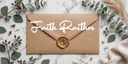 Faith Raither Font Poster 11