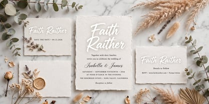 Faith Raither Font Poster 2