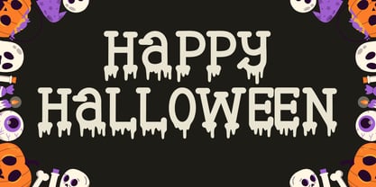 Ghostly Drips Font Poster 6
