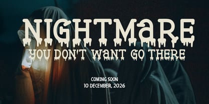 Ghostly Drips Font Poster 5