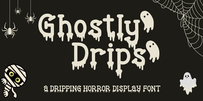 Ghostly Drips Font Poster 1
