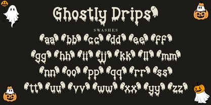 Ghostly Drips Font Poster 9
