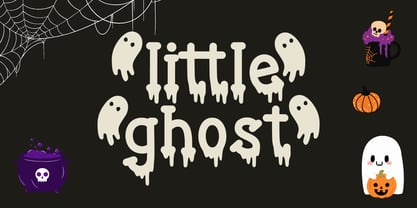Ghostly Drips Font Poster 4