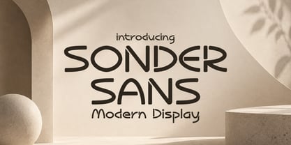 Sonder Sans Font Poster 1