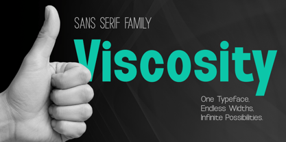 Viscosity Font Poster 1