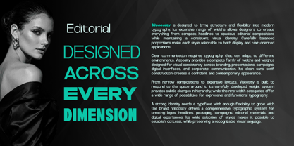 Viscosity Font Poster 3