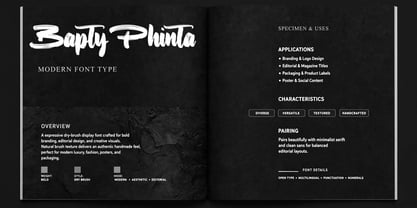 Bapty Phinta Font Poster 2