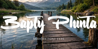 Bapty Phinta Font Poster 9