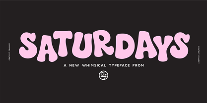 Saturdays Font Poster 1