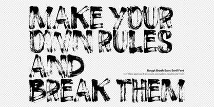Roge Brush Font Poster 3