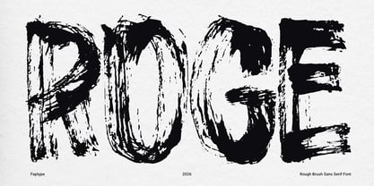 Roge Brush Font Poster 1