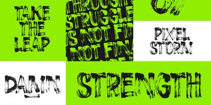 Roge Brush Font Poster 8