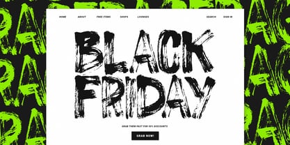 Roge Brush Font Poster 10