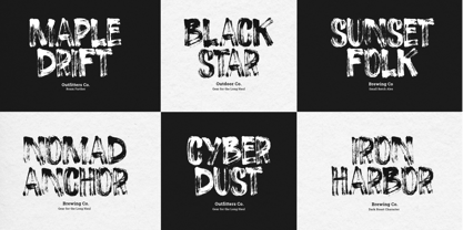 Roge Brush Font Poster 9