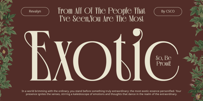 Revalyn Font Poster 3