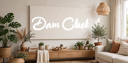 Dam Chiek Font Poster 6