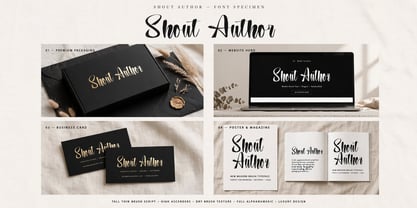 Shout Author Font Poster 5