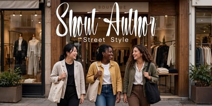 Shout Author Font Poster 10