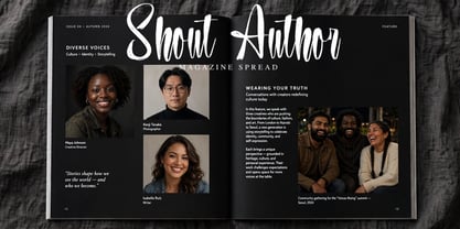 Shout Author Font Poster 2