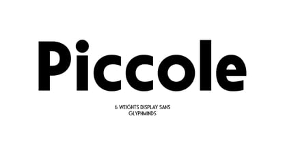 Piccole Font Poster 1