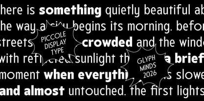 Piccole Font Poster 8