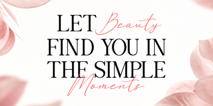 Rose Magnolia Font Poster 5