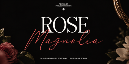 Rose Magnolia Font Poster 1