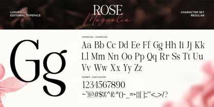 Rose Magnolia Font Poster 9