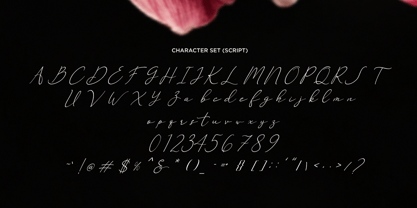 Rose Magnolia Font Poster 10