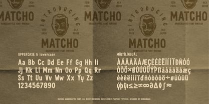 Matcho Font Poster 7