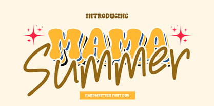 Mama Summer Font Poster 1