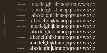 Avilona Font Poster 15