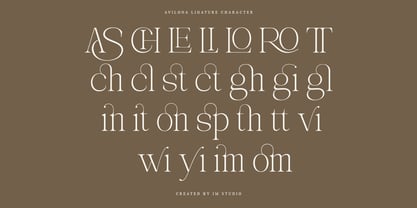 Avilona Font Poster 11
