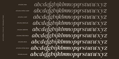 Avilona Font Poster 14